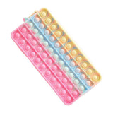 Antistress Pop It Fidget Etui - Zintuiglijke Siliconen Speelgoed Bubbel Opbergtas Voor Kinderen Kinderen Grote Knalt Zijn