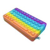 Antistress Pop It Fidget Pencil Case - Sensory Silicone Toy Bubble Storage Bag For Children Kids Large Pops Its