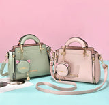 Trendy Fashion Handtas met Kattentasje voor Dames - Schoudertas Messenger Portemonnee