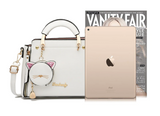 Trendy Fashion Handtas met Kattentasje voor Dames - Schoudertas Messenger Portemonnee