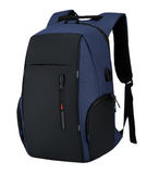 Oxford-laptoprugzak met USB-oplader - waterdichte schooltas met grote capaciteit van 15,6 inch voor laptops