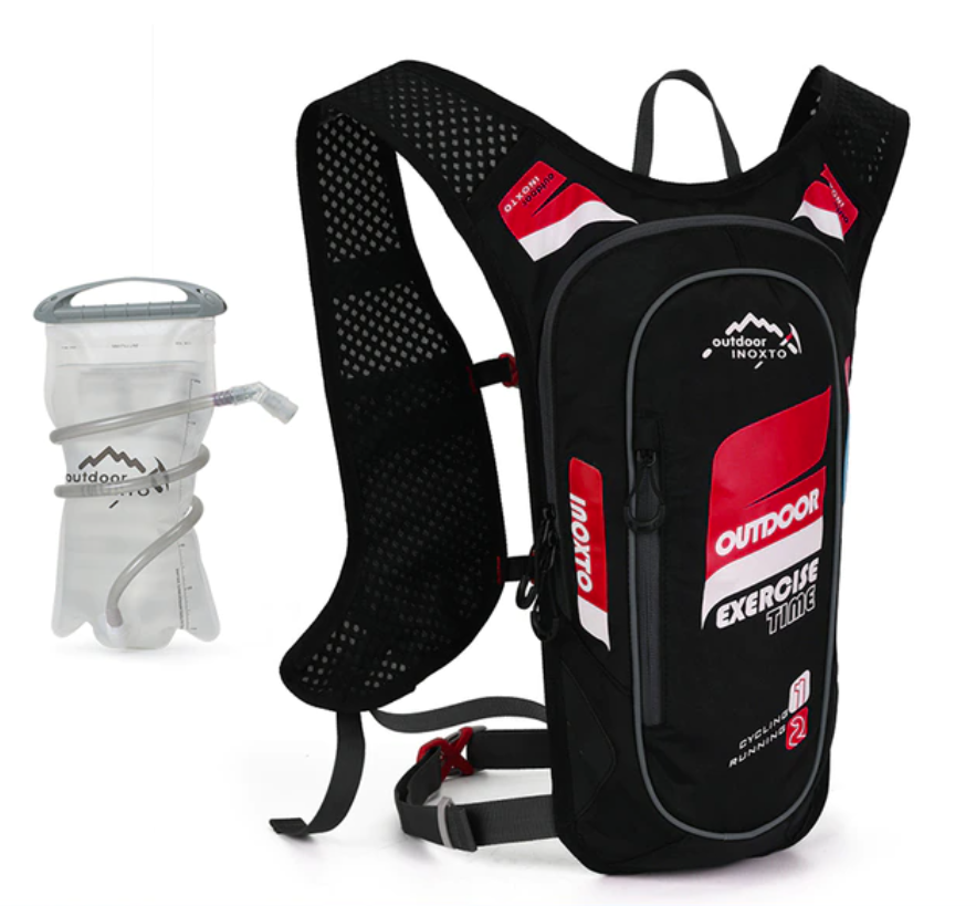 8L Cycling Backpack Unisex with 1.5L Water Bag Waterproof and Breath