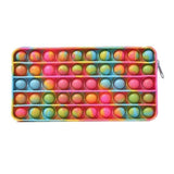 Antistress Pop It Fidget Pencil Case - Sensory Silicone Toy Bubble Storage Bag For Children Kids Large Pops Its