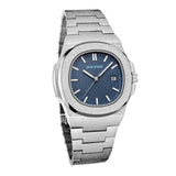 Frosted luxe horloge voor heren - Mode roestvrij stalen quartz horloge met opbergdoos