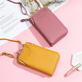 Small Crossbody Bag For Women - Mini PU Leather Shoulder Messenger Handbag Purse