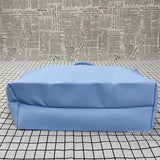 Sac fourre-tout grande capacité pour femme - Sac à main à fermeture éclair en PVC avec revêtement imperméable aux couleurs macarons