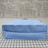 Tote tas met grote capaciteit voor dames - Macaron kleuren waterdichte coating PVC handtas met rits