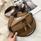 Sac banane de luxe pour femme - Sac banane à bandoulière épaisse