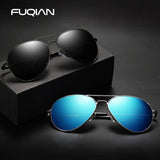 Classic Pilot Polarized Sunglasses - Metal Aviator Glasses UV400 Driving Goggles