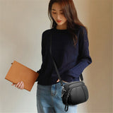 Sac à bandoulière design simple pour femme - Sac à main Messenger en cuir PU pour femme