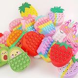 Antistress Pop It Fidget Portemonnee Portemonnee voor Meisjes - Push Bubble Crossbody Strap Coin Bag Toy