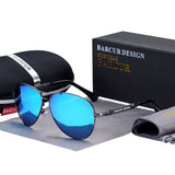 Polarized Mirror Aviator Sunglasses - Titanium Alloy Glasses Unisex Gradient Pilot Shades