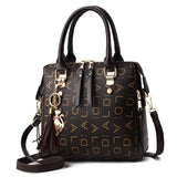 Zachte PU-lederen schoudertas voor dames - handtas luxe crossbody portemonnee Fashion Tote