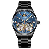 Luxe horloge voor heren - dubbele vliegwiel mechanische klok