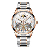Luxe horloge voor heren - dubbele vliegwiel mechanische klok