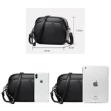 Sac à bandoulière design simple pour femme - Sac à main Messenger en cuir PU pour femme