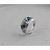Vintage Zilveren Rode Kikker Ring - Eenvoudige Charme Leuke Design Sieraden Dieren Ringen Zinklegering