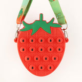Antistress Pop It Fidget Portemonnee Portemonnee voor Meisjes - Push Bubble Crossbody Strap Coin Bag Toy