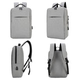 Anti-diefstal laptoprugzak voor heren - USB-oplaadpoort Waterdichte Oxford-schooltas