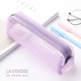 Trousse à crayons transparente - Pochette grande capacité pour adolescents garçons filles