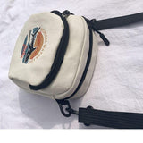 Mini Handtas voor Dames - Canvas Schoudertas Crossbody Tas Dames Portemonnee Telefoon Zak