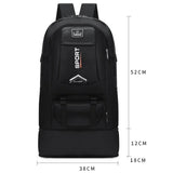 60L Outdoor Sports Backpack - Waterproof Climbing Travel Rucksack Camping Hiking Bag