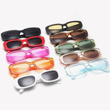 Trendy vierkante zonnebril voor dames - Retro reisbrillen Fashion Shades Anti-UV-brillen