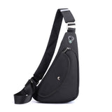 Sling Borsttas Crossbody - Anti-diefstal mini-reissporttas met koptelefoonaansluiting