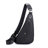 Sling Borsttas Crossbody - Anti-diefstal mini-reissporttas met koptelefoonaansluiting