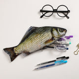 Funny Salted Fish Pencil Case - Pouch for Teen Boys Girls School Students Children 15 Pens