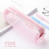 Trousse à crayons transparente - Pochette grande capacité pour adolescents garçons filles