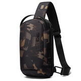 Multifunctionele crossbody-schoudertas voor heren - Krasbestendige waterdichte Messenger-borsttas