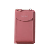 Portefeuille multifonctionnel pour femme - Pochette en cuir PU pour téléphone portable, sac à main, carte, porte-passeport