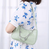 Women's Luxury Designer Handbag - Retro Ladies Shoulder Baguette Bag Nylon Purse