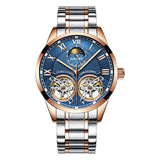 Luxe horloge voor heren - dubbele vliegwiel mechanische klok