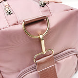 Outdoor Waterproof Nylon Sports Gym Bag for Women with Shoes Compartment - Training Fitness Travel Handbag