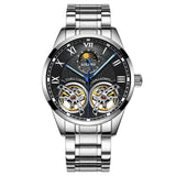 Luxe horloge voor heren - dubbele vliegwiel mechanische klok
