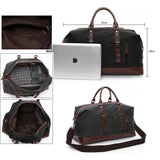 Reistas met grote capaciteit - Overnachtingsbagage Canvas snijbestendige handtas Unisex
