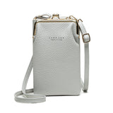Small Crossbody Bag For Women - Mini PU Leather Shoulder Messenger Handbag Purse