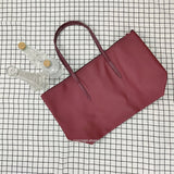 Sac fourre-tout grande capacité pour femme - Sac à main à fermeture éclair en PVC avec revêtement imperméable aux couleurs macarons