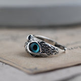 Vintage Zilveren Rode Kikker Ring - Eenvoudige Charme Leuke Design Sieraden Dieren Ringen Zinklegering