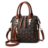 Zachte PU-lederen schoudertas voor dames - handtas luxe crossbody portemonnee Fashion Tote
