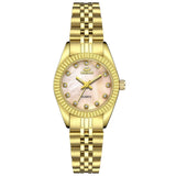 Luxe gouden horloge voor dames - strass quartz horloge waterdicht polshorloge