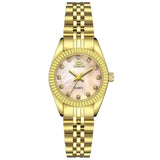 Luxe gouden horloge voor dames - strass quartz horloge waterdicht polshorloge