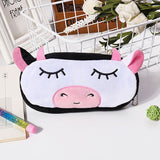 Cartoon Animals Plush Pencil Case - Kawaii Pouch Bag Case School and Office Supplies