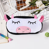 Cartoon Animals Plush Pencil Case - Kawaii Pouch Bag Case School and Office Supplies