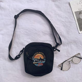 Mini Handtas voor Dames - Canvas Schoudertas Crossbody Tas Dames Portemonnee Telefoon Zak