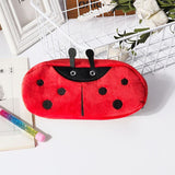 Cartoon Animals Plush Pencil Case - Kawaii Pouch Bag Case School and Office Supplies