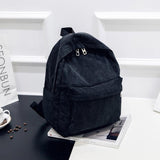 Sac à dos scolaire en velours côtelé - Sac de voyage tendance ultraléger pour femmes adolescentes