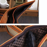 Vintage lederen dollarbiljet portemonnee voor heren - casual geld portemonnee tas creditcardhouder